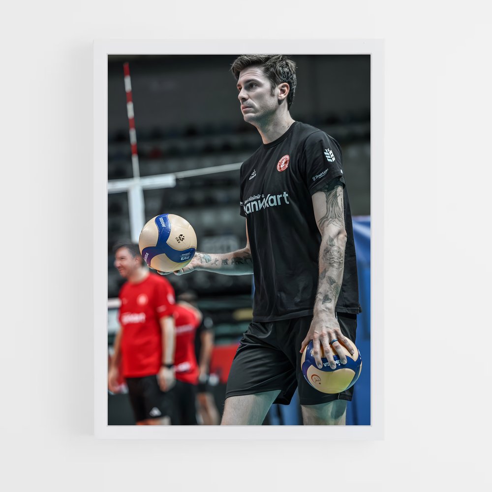 Poster La Force du Jeu – affiche Volleyball (vue 3)